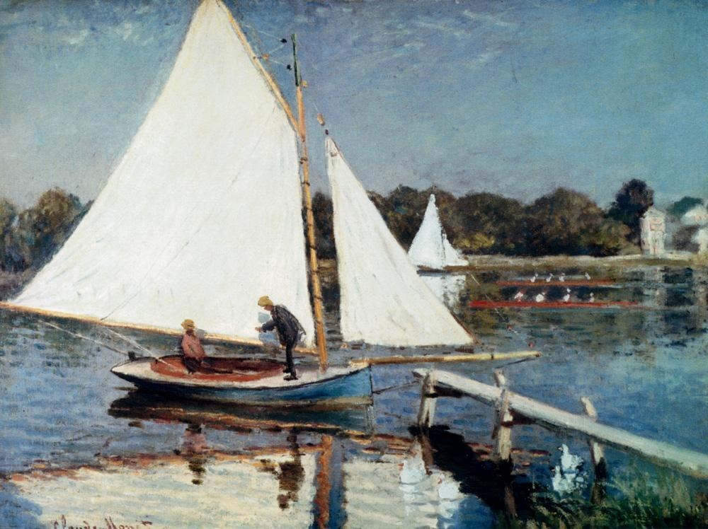 Claude Monet Sailing At Argenteuil